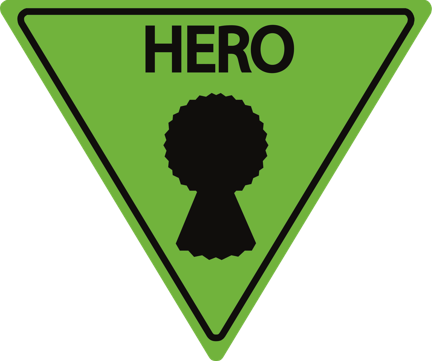 Highway Hero badge sign