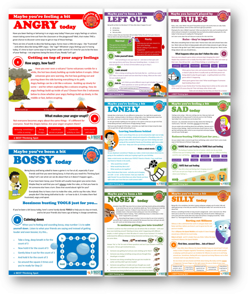 BEST Programs 4 kids - Thinking Spots classroom posters